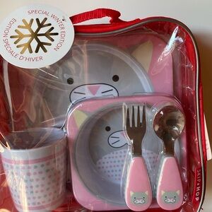 Skip Hop Caley Cat melamine mealtime pack. New/unused.